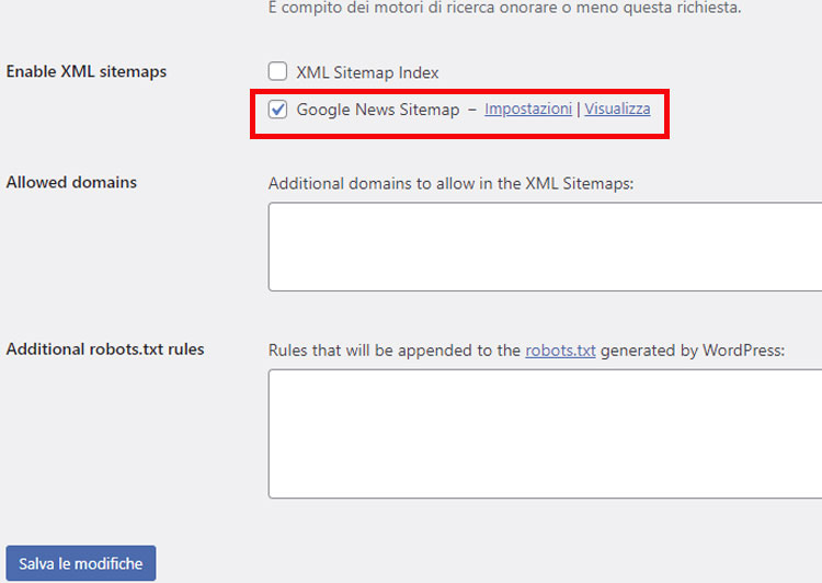 Come creare Google News Sitemap.