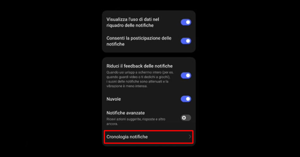 Come vedere le notifiche cancellate su Android.