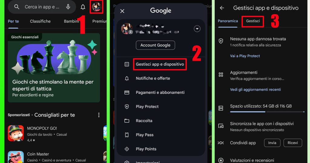 Come ripristinare le App su un telefonino nuovo.