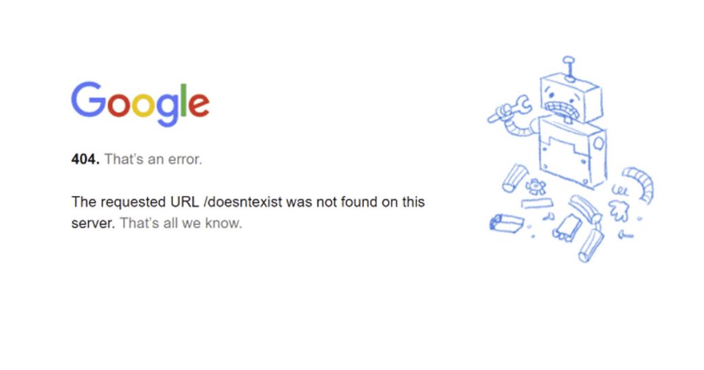 Spiegazione codici errore pagine web.