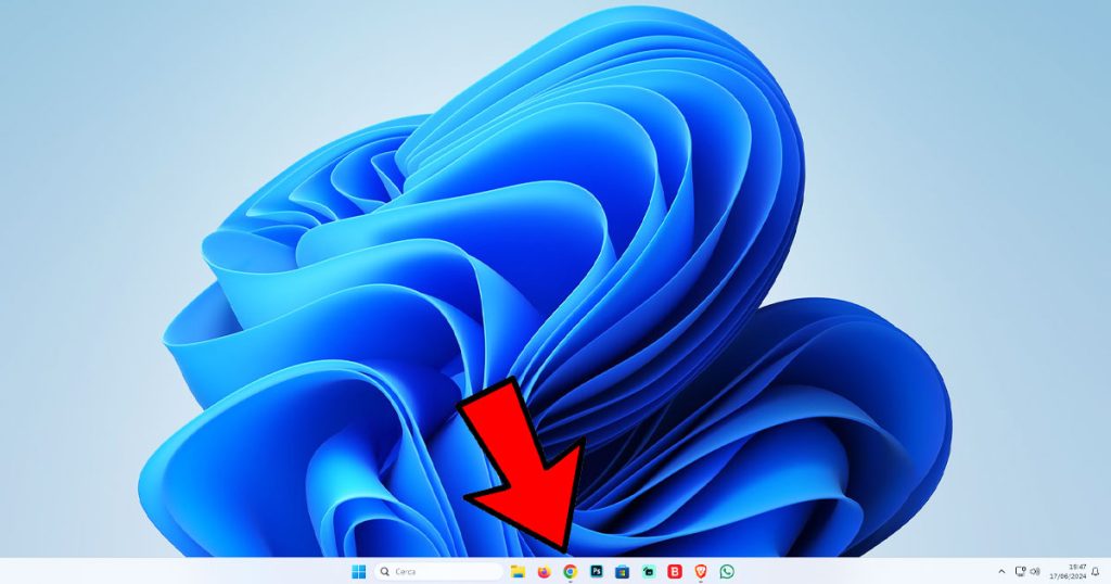 Come programmi alla barra delle applicazioni di Windows 11.