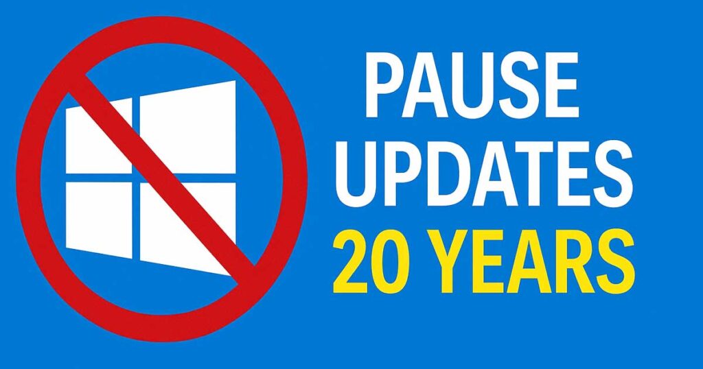 Come sospendere gli aggiornamenti di Windows 11 per 20 anni!