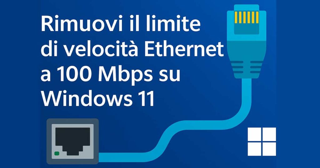 Come rimuovere il limite della scheda di rete su windows.